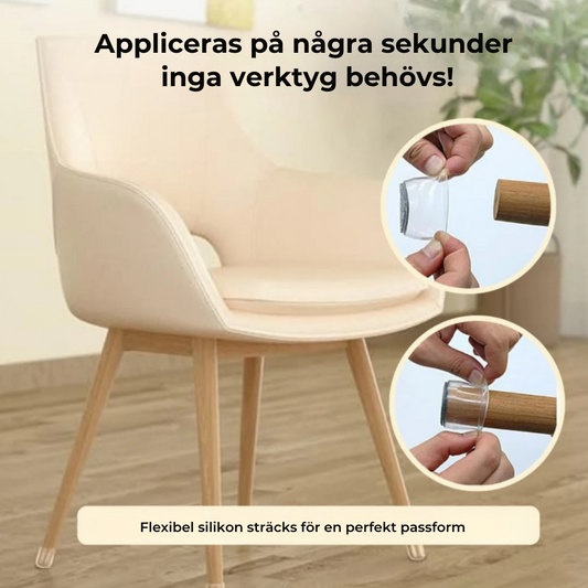 🪑 NordGlide™ – Mjuka, tysta och skyddande – varje gång du flyttar stolen.