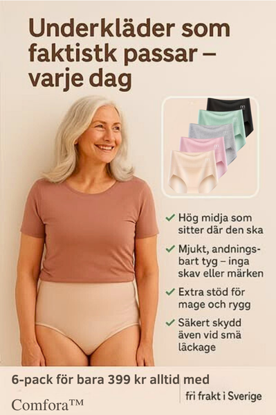 ✨ FemmiShape™ - 6-pack Andas & Bekväma Höga Midjetrosor med Magstöd