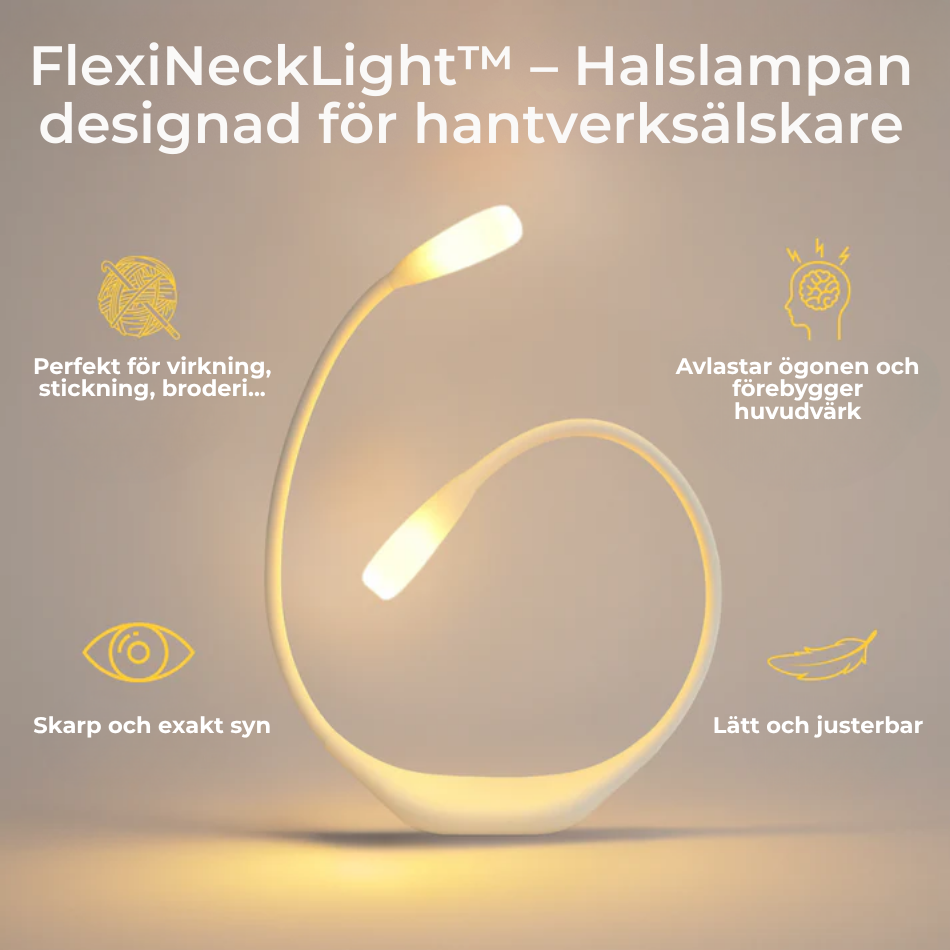 ⚡ FlexiNeckLight™ – Handsfree ljus – exakt där du behöver det.