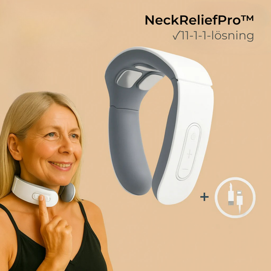 🌙 NeckReliefPro™ 11-i-1 Nacklösning - Sov bättre, slappna av snabbare, lev lättare.
