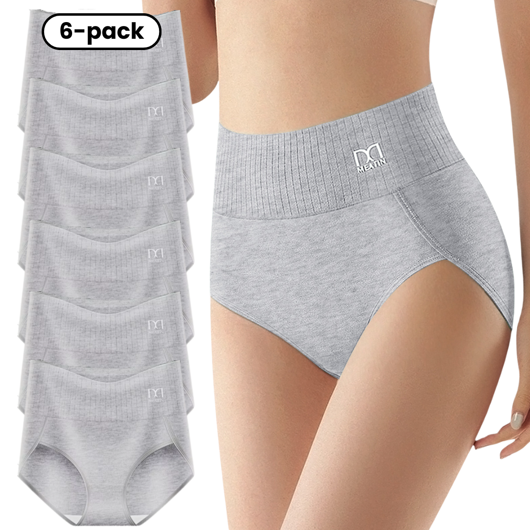 ✨ FemmiShape™ - 6-pack Andas & Bekväma Höga Midjetrosor med Magstöd