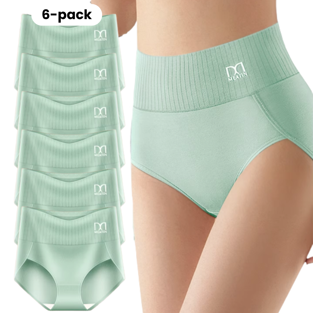 ✨ FemmiShape™ - 6-pack Andas & Bekväma Höga Midjetrosor med Magstöd