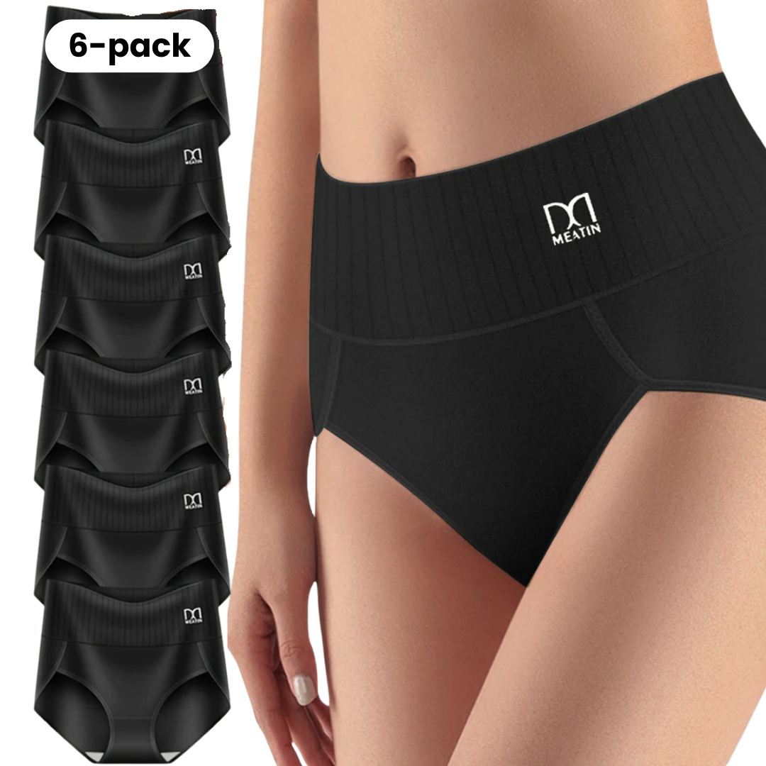 ✨ FemmiShape™ - 6-pack Andas & Bekväma Höga Midjetrosor med Magstöd